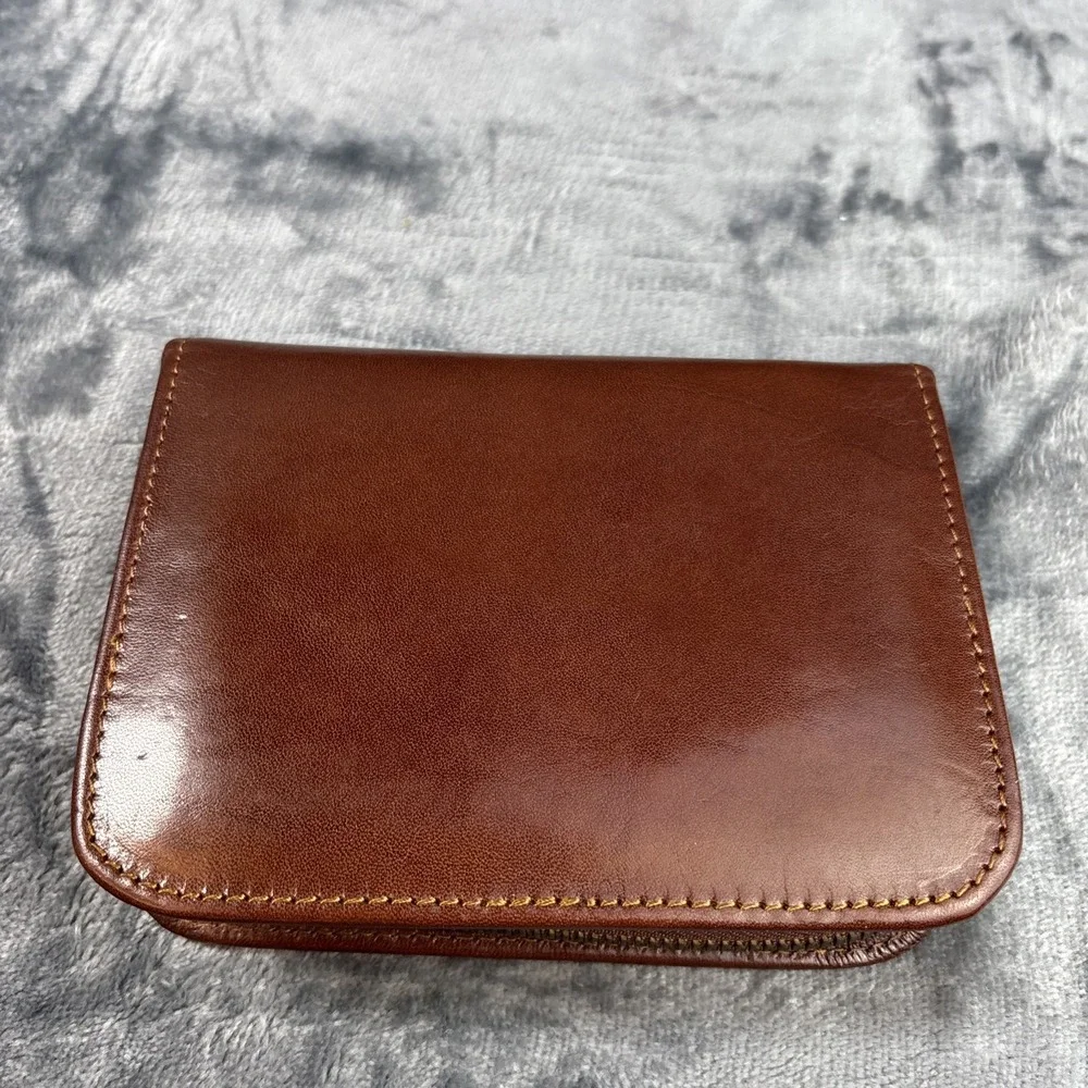 Rhinoskin Tri-Fold Brown Handheld Organizer‎ Leather Case For Electronic Devices